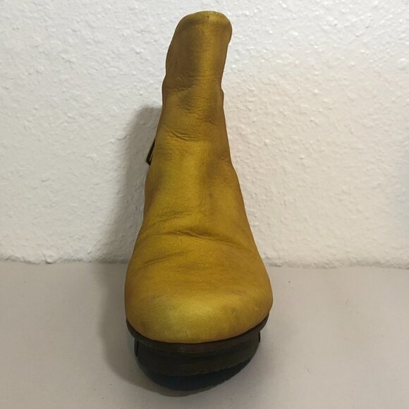 TRIPPEN Boot Women's Size 6.5 US Yellow Wedge Ankle Bootie *LEFT BOOT ONLY* - Picture 2 of 10